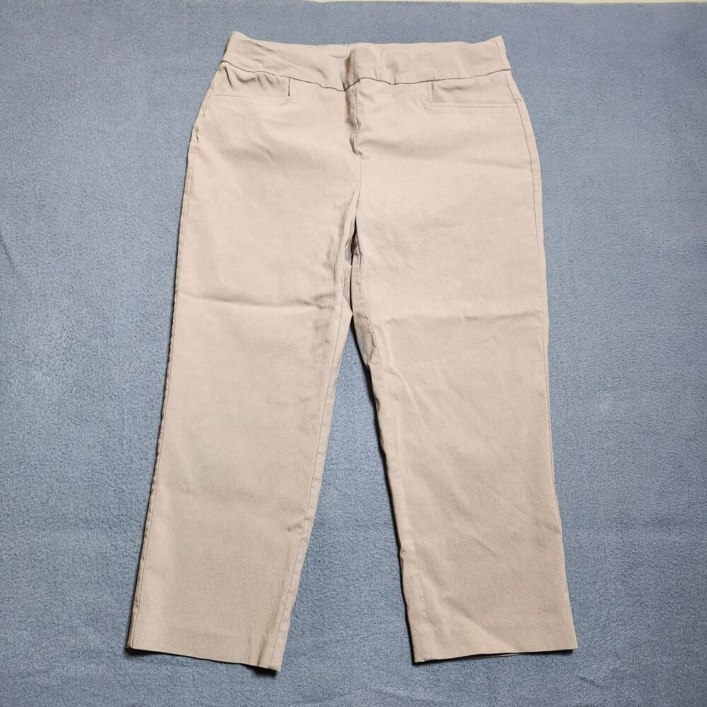 Chico's Capri Women .5 US 6 Brown Pull On Mid Rise Straight Leg